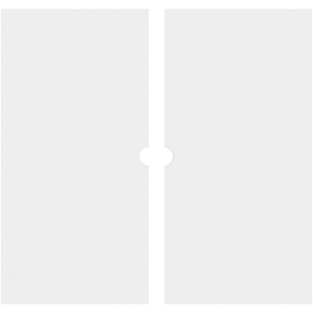 Embry 18" White PVC Contemporary Ceiling Medallion