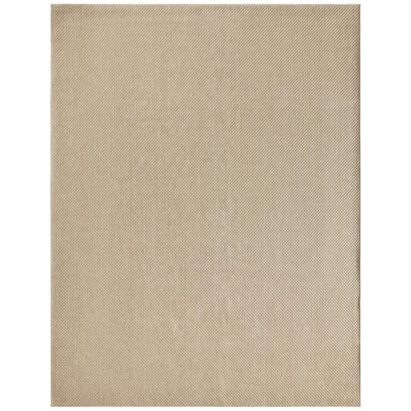 Tulum Taupe 10 ft. x 14 ft. All-Over Design Contemporary Area Rug