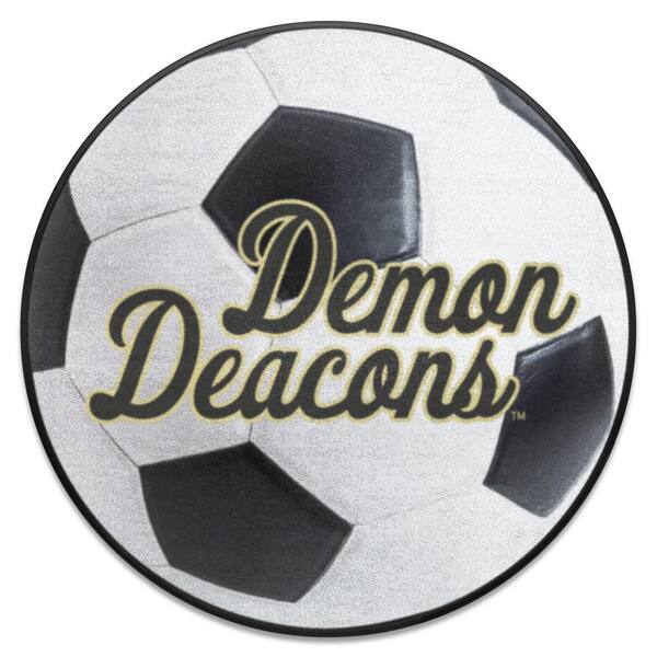 FANMATS Wake forest Demon Deacons White 2 ft. Round Soccer Ball Area
