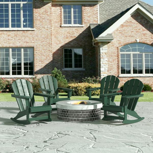 Green plastic patio online set