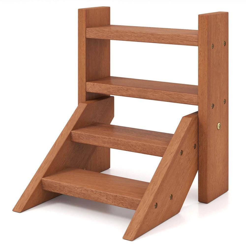 4-Tier Wood Small Flowerpot Holder Plant Stand for Multiple Succulents Patio (14 in. H) price history on PriceWatchPro