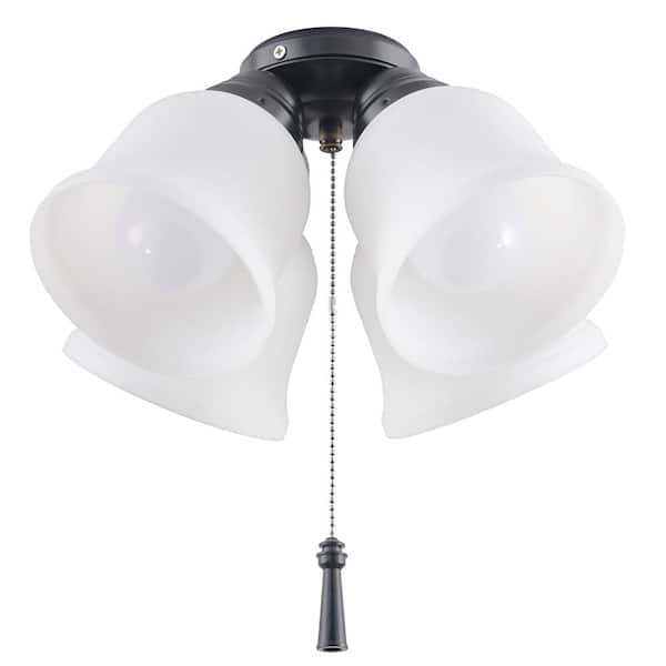 Hampton Bay Gazelle 4-Light LED Natural Iron Universal Ceiling Fan Light Kit