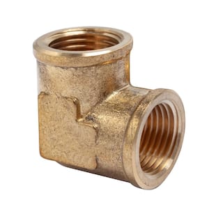 1/2 in. FIP Brass Pipe 90° Elbow Fitting (5-Pack)