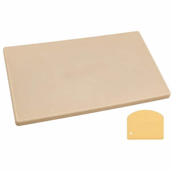 20 in. x 13.5 in. Large Rectangular Pizza Stone, Baking Stone, Cordierite Bread Pan with Scraper for Oven and Grill