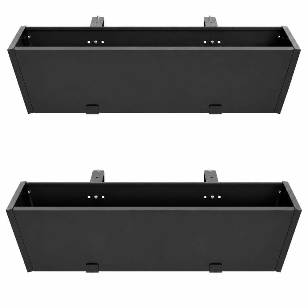 Metal Railing Planter Box with Adjustable 2-Tier Brackets Heavy-Duty Outdoor Balcony Window Planter price history on PriceWatchPro