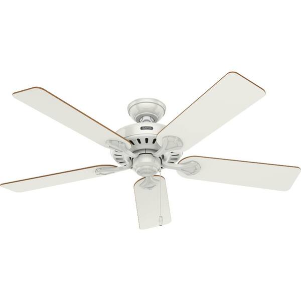 B&N ハン 5-STAR Hunter Pro's Best Five Minute 52 in. Indoor White Ceiling
