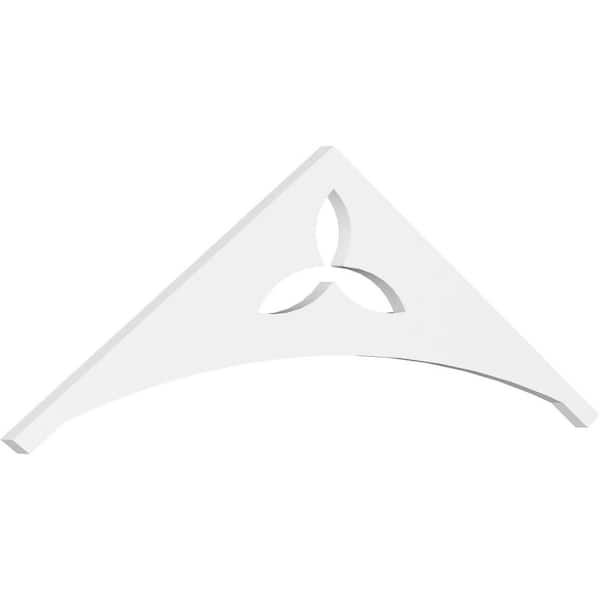 Ekena Millwork 1 in. x 48 in. x 16 in. (8/12) Pitch Naple Gable Pediment Architectural Grade PVC Moulding