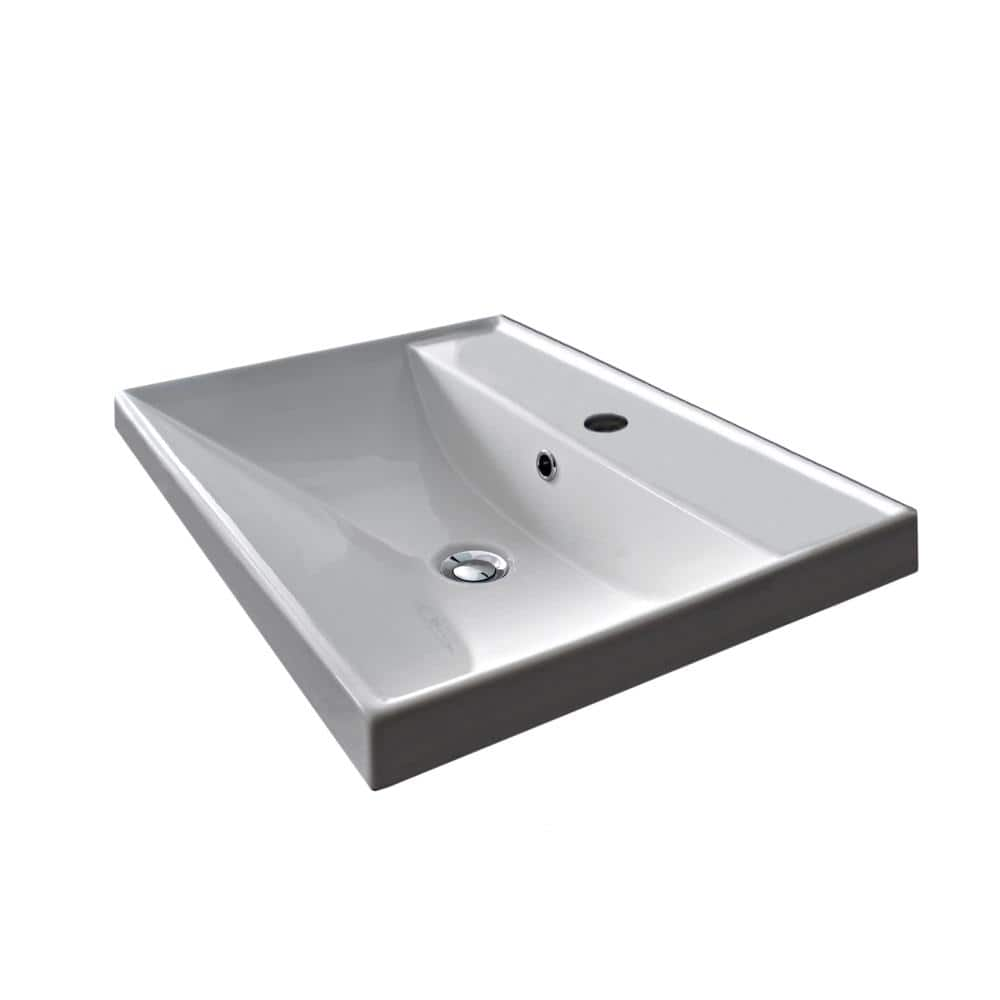 Nameeks ML Wall Mounted Bathroom Sink in White