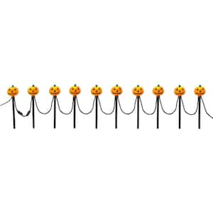 10-Pack LED Pumpkin Pathway Markers