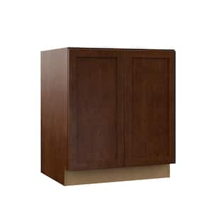 Designer Series Soleste Assembled 30x34.5x23.75 in. Full Height Door Base Kitchen Cabinet in Spice