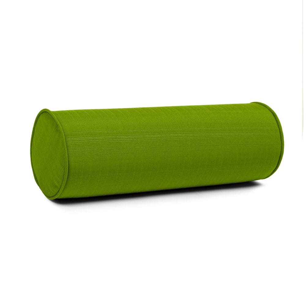 Outdoor Round Neckroll Bolster Pillow with Zipper, Cording, and Soft Foam Insert Removable Cover 6 in. x 18 in. price history on PriceWatchPro
