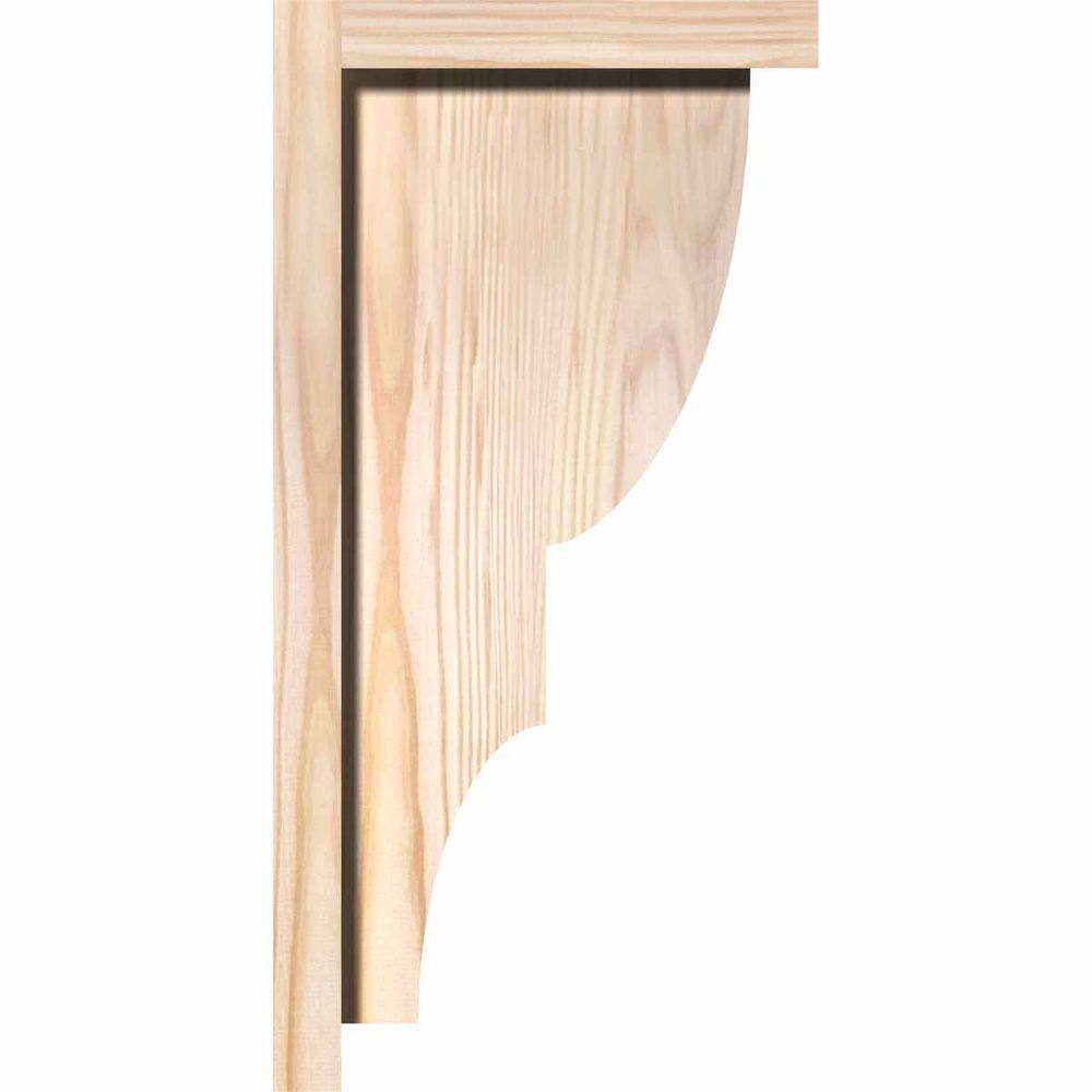 Douglas Fir Smooth Finish Ridgewood Corbel with Backplate