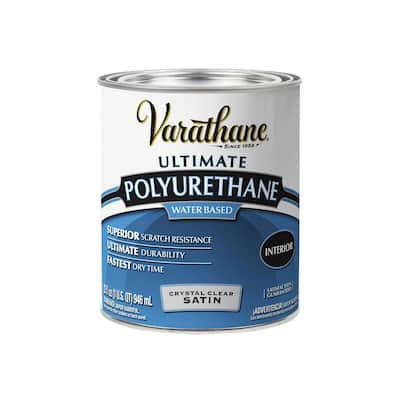 Varathane 1 qt. Clear Satin Water-Based Interior Polyurethane