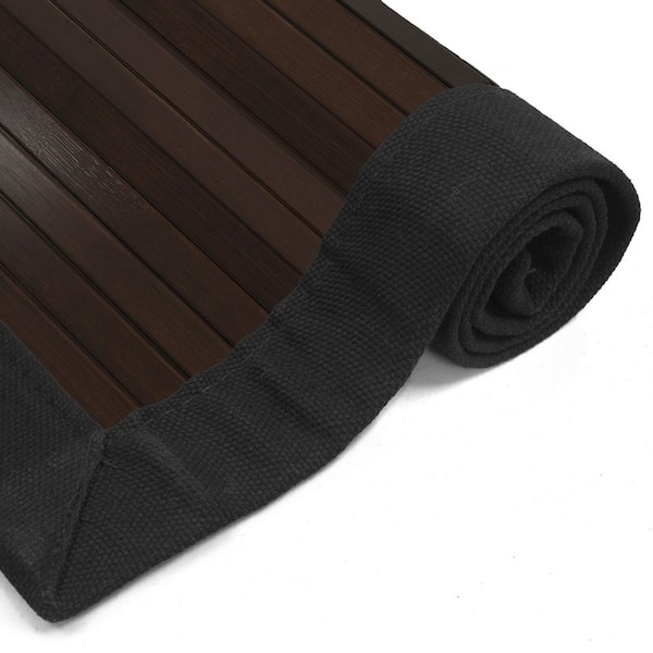 Dark Mocha 4 ft. x 6 ft. Bamboo Area Rug