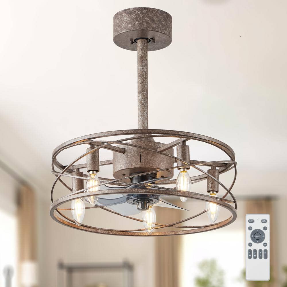 Shabby Chic Ceiling Fan With Light