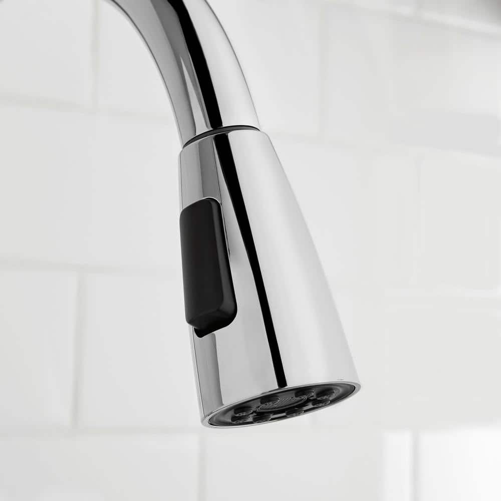 Chrome Touchless Single-Handle Pull-Down Kitchen Faucet