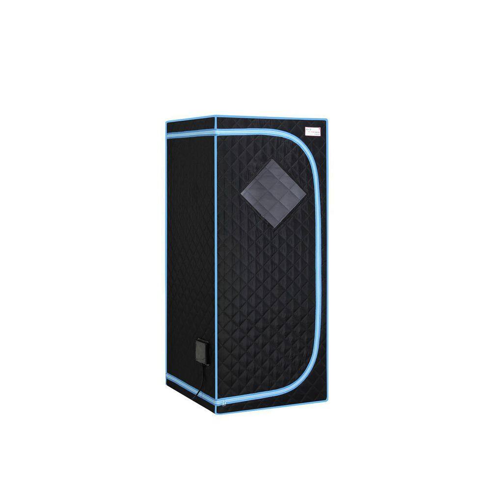1-Person Portable Black Full Body Far Infrared Sauna Tent