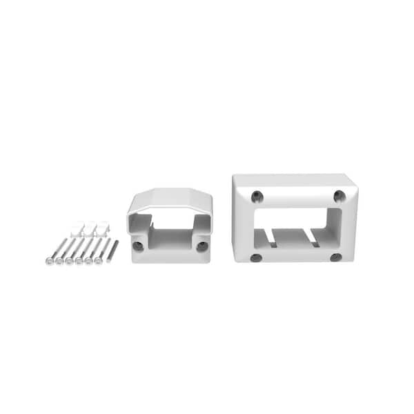 RDI Original Rail Stainless Steel White 0-Degree to 44-Degree Level Mounting Bracket Kit (1-Pair)