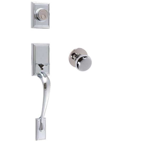 DELANEY HARDWARE Kellington Polished Chrome Single Dummy Entry Door Handleset