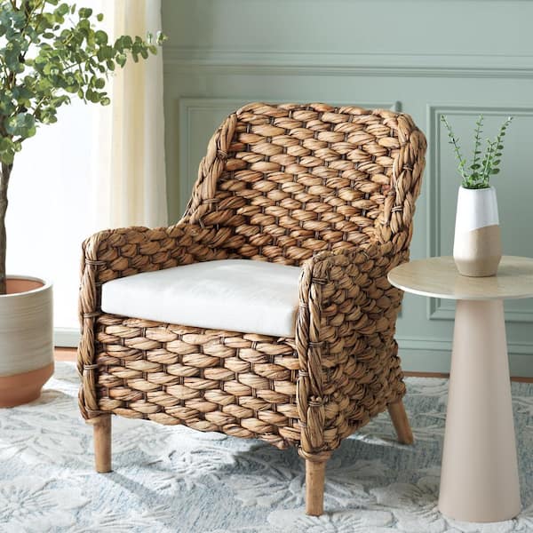 Purrl Brown Wash Arm Chair