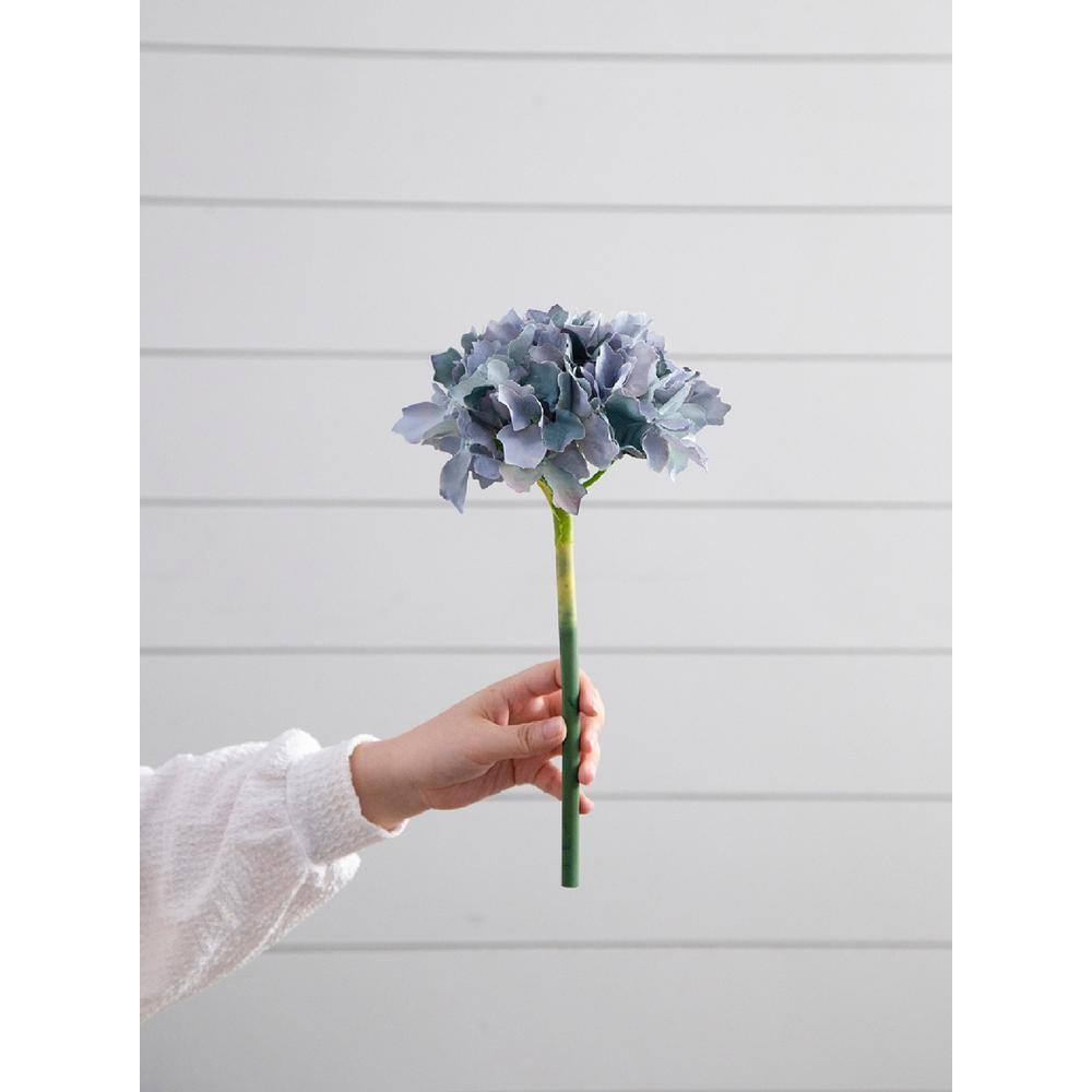14'' Multi Blue Faux Hydrangea Set for Tabletop Decor