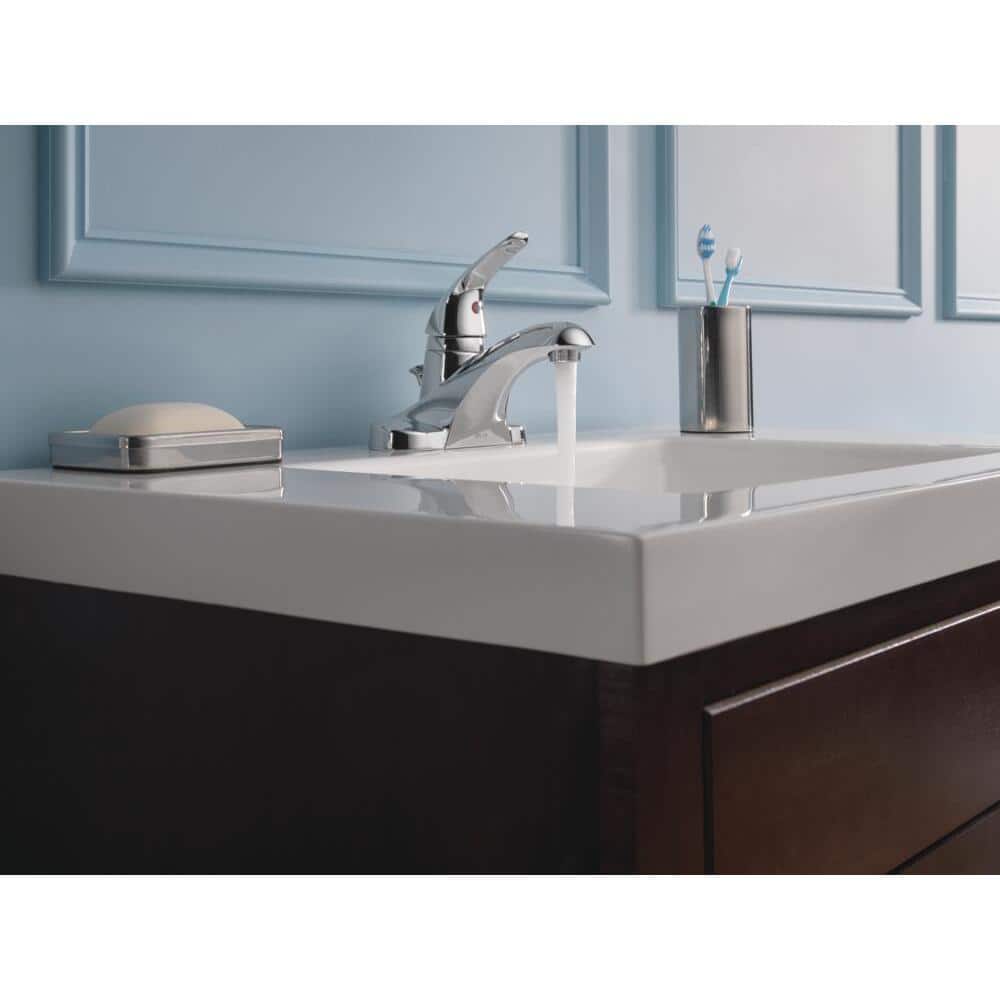 Elegant Modern Chrome Centerset Bathroom Faucet with ADA Compliance