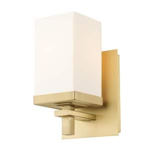 Maddox 1 Light Brushed Champagne Bronze Wall Sconce