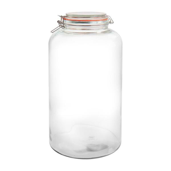 American Metalcraft HMMJ2 Glass Ingredient Canister - JES