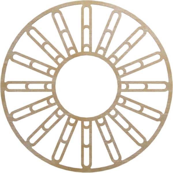 Ekena Millwork 0.375 in. x 36 in. x 36 in. Wood Medallion Moulding
