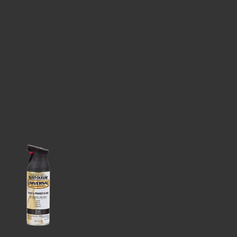 Rust-Oleum Universal 6-Pack Flat Black Spray Paint and Primer in One (NET Wt. 12-oz) | 245198SOS