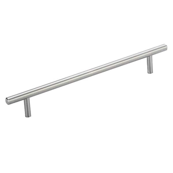 Richelieu Hardware Piacenza Collection 7-9/16 in. (192 mm) Modern Brushed Stainless Steel Cabinet Bar Pull