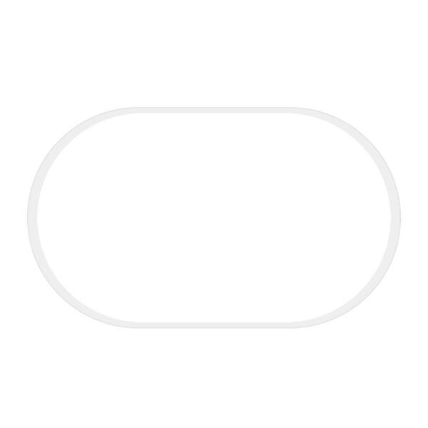 Unbranded 24 in. W x 40 in. H Oval Frameless LED Anti-Fog Dimmable Wall Mount Bathroom Vanity Mirror