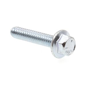 1/4 in.-20 x 1-1/4 in. Zinc Plated Case Hardened Steel Serrated Flange Bolts (25-Pack)