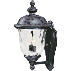 Carriage House Vivex 3-Light Oriental Bronze Outdoor Wall Lantern Sconce