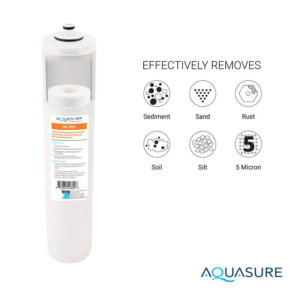 Aquasure Premier 4-Stage Quick Change Water Filter Bundle