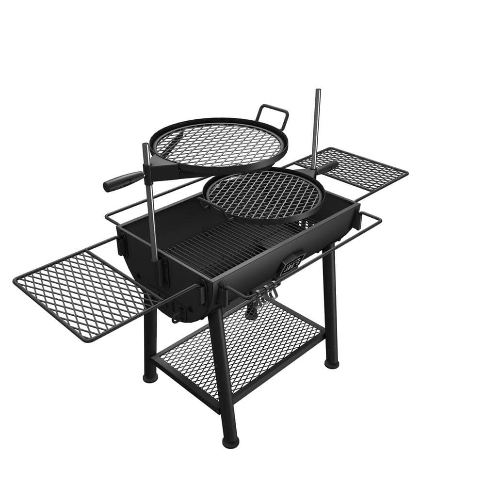 Oklahoma Joe's 47" Black Steel Charcoal/Wood Grill
