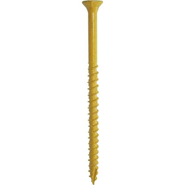 DECKMATE #9 3 in. Tan Exterior Self-Starting Star Flat-Head Wood Deck Screws (5 lbs./309-Pieces)