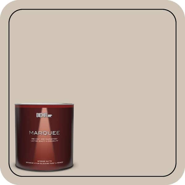 BEHR MARQUEE 1 qt. #PWN-70 Indulgent Mocha Matte Interior Paint & Primer