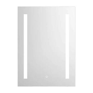 22 in. W x 28 in. H Silver Rectangle Aluminum Recessed or Surface Mount Medicine Cabinet, Medicine Cabinet with Mirror