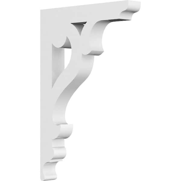 Ekena Millwork 5/8 in. W x 9 in. H x 5 1/2 in. D PVC Brontes Bracket