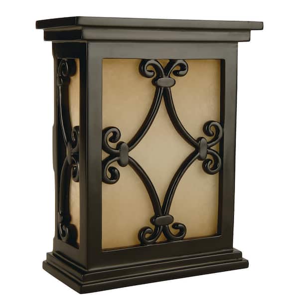 Wired Classic 2-Note Doorbell Chime for Front Door, Single-Note for Second Entrance, Hand-Carved Scroll Design in Black