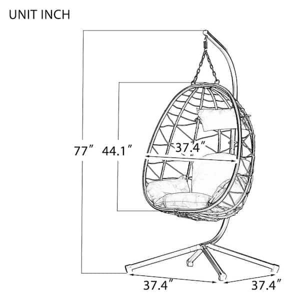 Egg best sale chair measurements