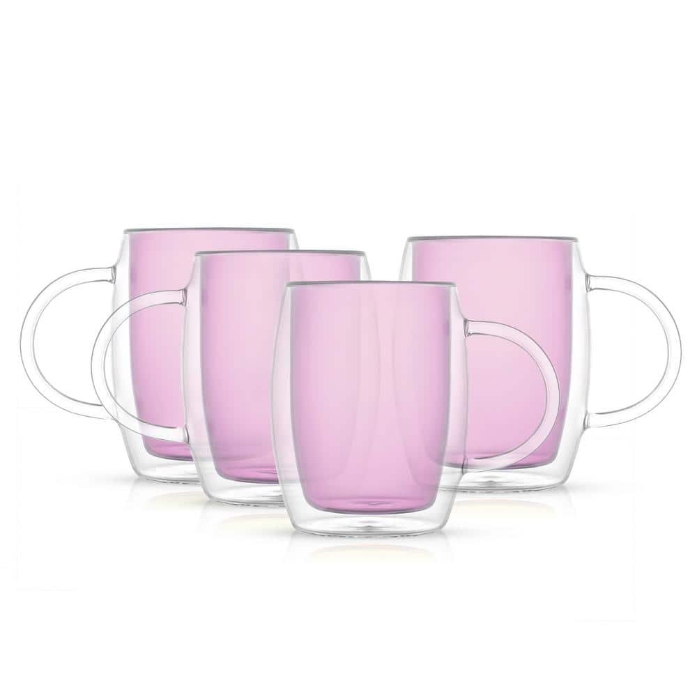 Joyjolt Pila Double Walled Glass Tea/Coffee - 16 Oz - Set of 2 Mug, Color:  Clear - JCPenney