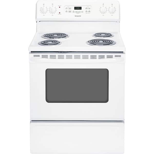 Hotpoint 5.0 cu. ft. Electric Range with Self-Cleaning Oven in White