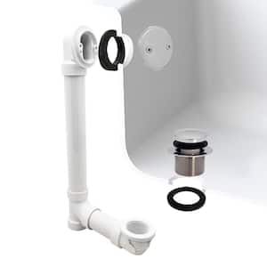 Westbrass 1-1/2 in. x 12 in. Bath Waste & Overflow with Two-Hole