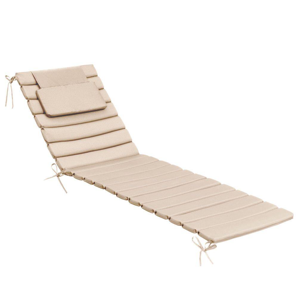 20.9 in. x 70.9 in. 1-Piece Outdoor Chaise Lounge Cushion Foldable Pool Lounge Chair Cushions with Headrest in Beige price history on PriceWatchPro