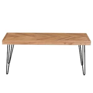 20 in. Natural Small Rectangle Wood Coffee Table