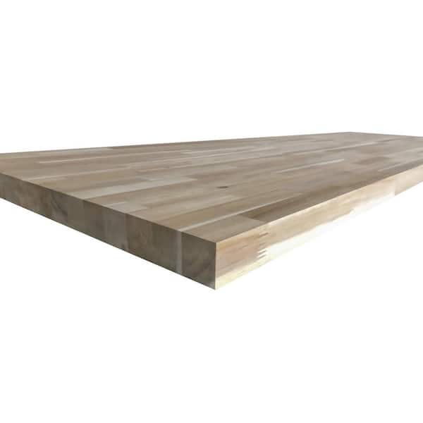 Hampton Bay - 6 ft. L x 25 in. D Unfinished Acacia Butcher Block Countertop with Standard Edge
