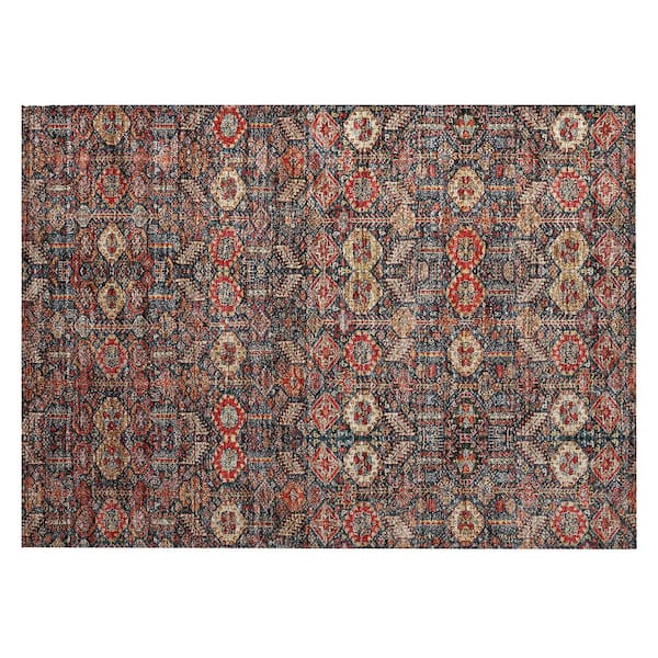 Addison Rugs Chantille ACN574 Red 1 ft. 8 in. x 2 ft. 6 in. Machine Washable Indoor/Outdoor Geometric Area Rug