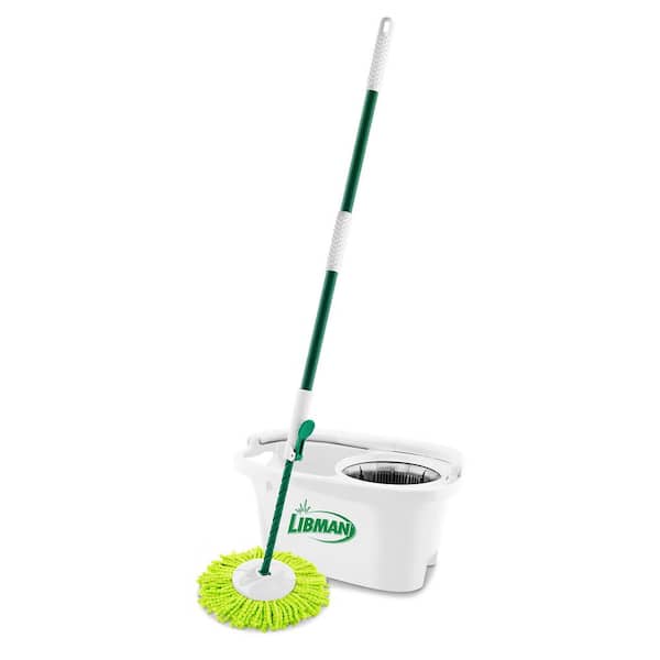 Libman Microfiber Lightning Spin Mop and Bucket Floor Cleaning